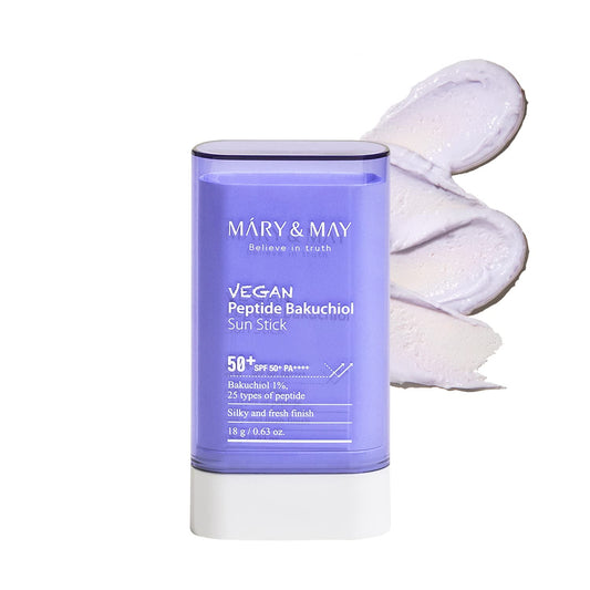 [MARY&MAY] PROTECTOR SOLAR EN BARRA VEGANO CON PÉPTIDOS Y BAKUCHIOL