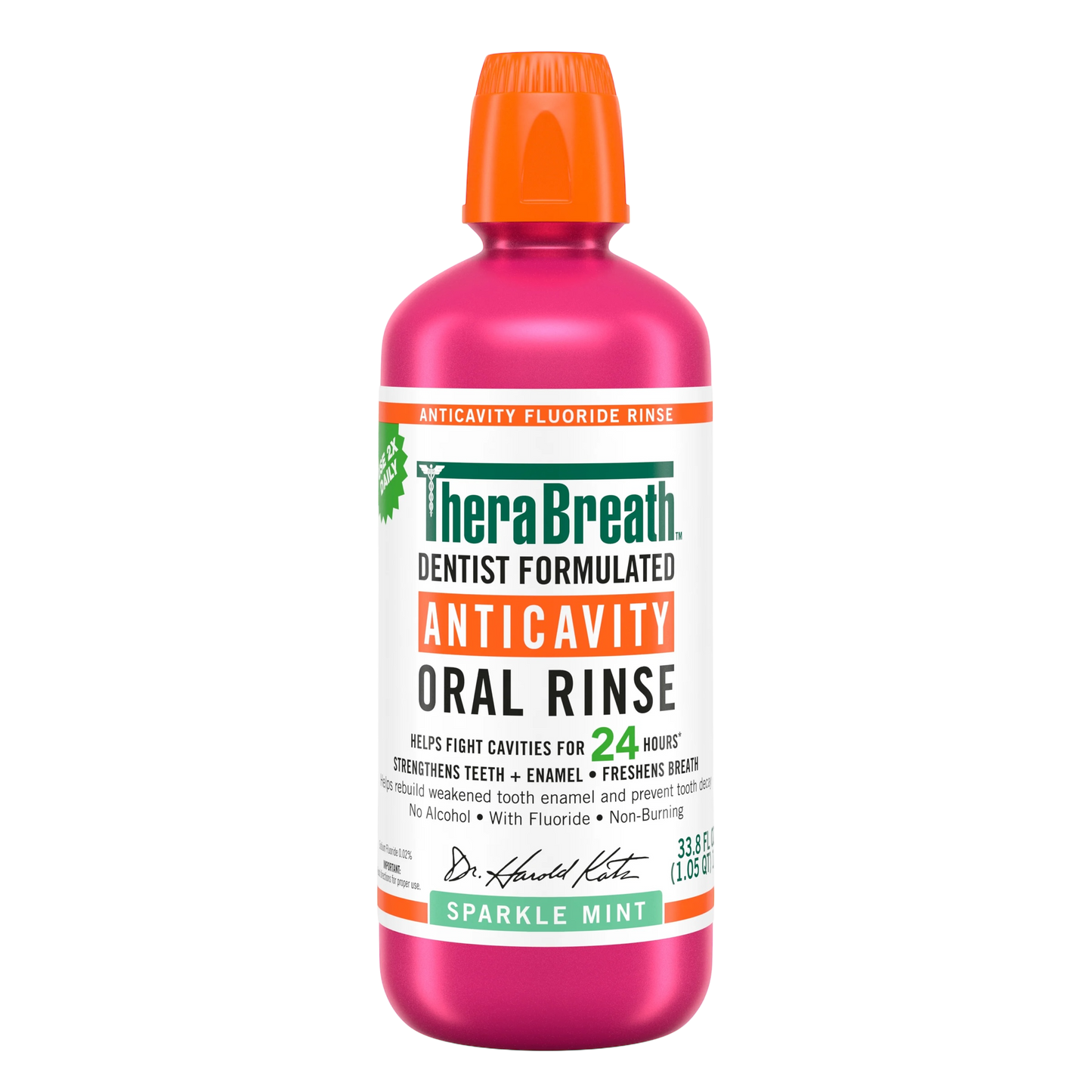 [THERABREATH] Anticavity Oral Rinse - Sparkle Mint